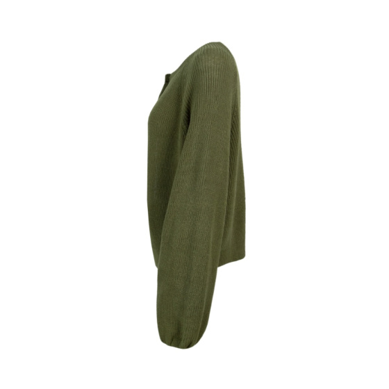 Lieblingsstück Strickjacke mit Puffarm und Rippenstruktur Fabrik Onlineshop