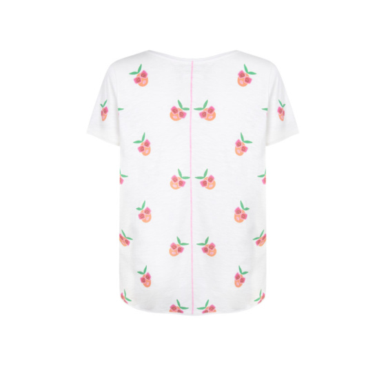 Lieblingsstück T-Shirt mit Allover Pfirsichmotiv Saisonschlussverkauf