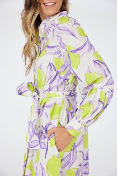 Lieblingsstück Durchgeknöpftes Kleid mit Lemon Print Neuheiten