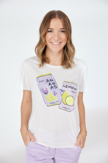 Lieblingsstück T-Shirt mit Dosenmotiv Saisonale Angebote
