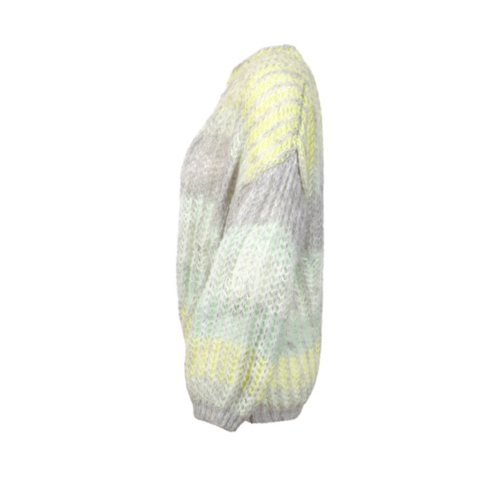 Lieblingsstück Strickjacke mit Stehkragen und Streifen Tägliche Deals