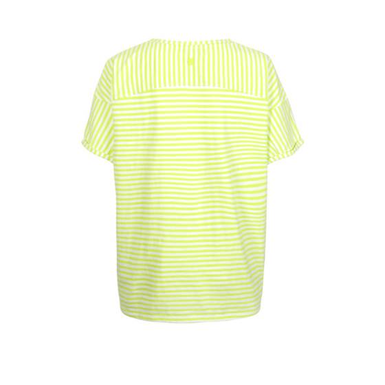Lieblingsstück Halbarm T-Shirt mit Streifen Lime Begrenzte Freigabe