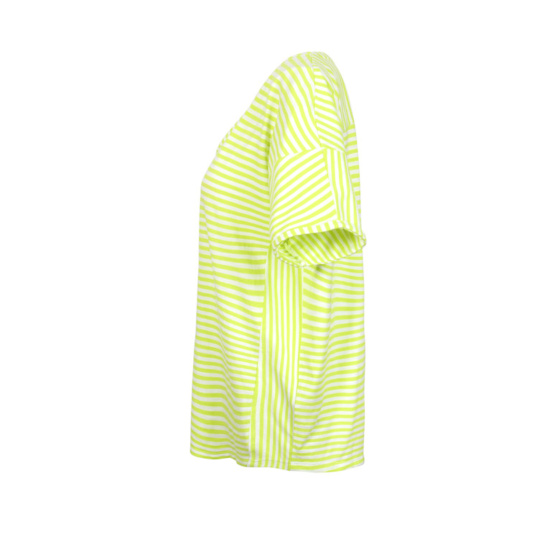 Lieblingsstück Halbarm T-Shirt mit Streifen Lime Begrenzte Freigabe