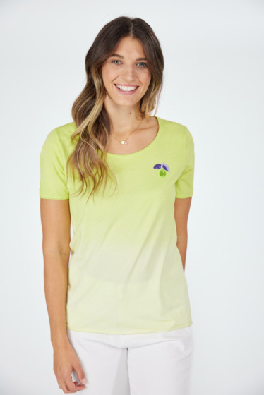 Lieblingsstück Kurzarm T-Shirt mit kleinem Zitronenmotiv JETZT KAUFEN