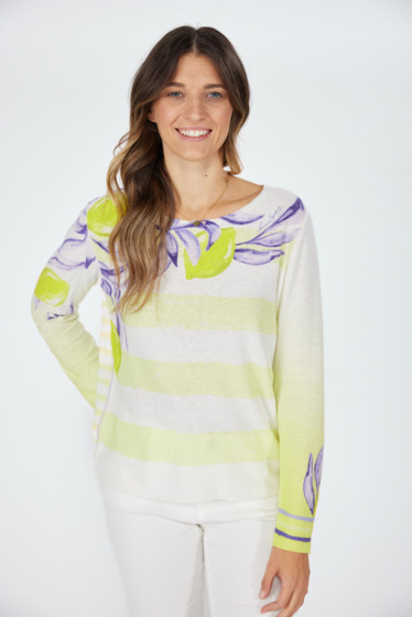 Lieblingsstück Pullover mit Inside Out Lemon Print Letzte 2 Tage
