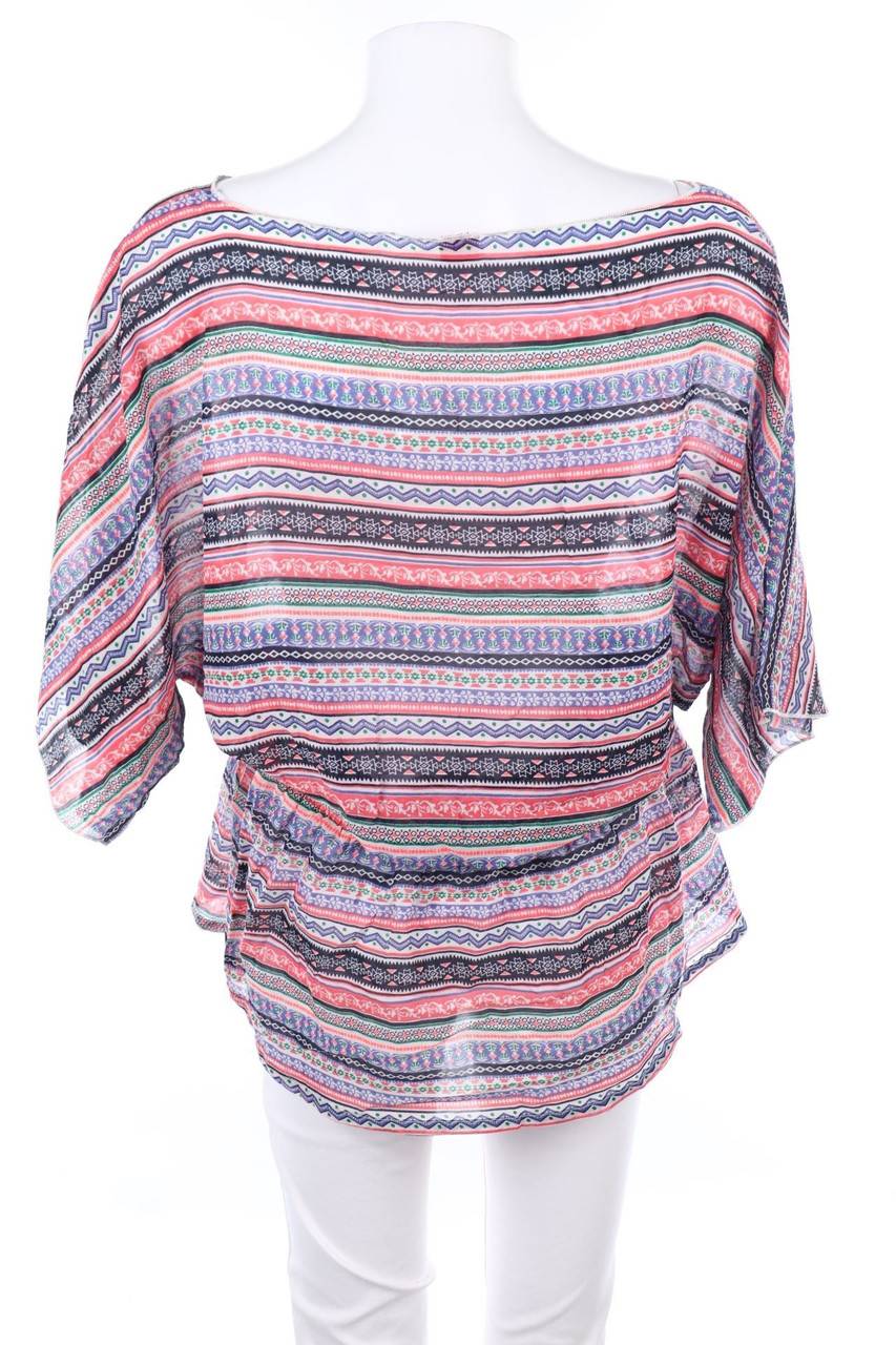 Carou s.Oliver Print-Bluse mit Batwing-Ärmeln Top Angebot