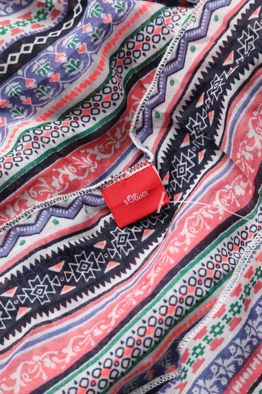 Carou s.Oliver Print-Bluse mit Batwing-Ärmeln Top Angebot