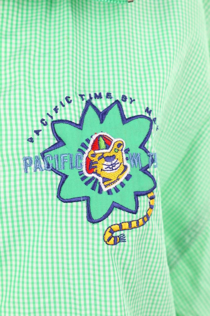 Carou mäser Karo-Regen-Jacke mit Logo-Stickerei Saisonale Angebote