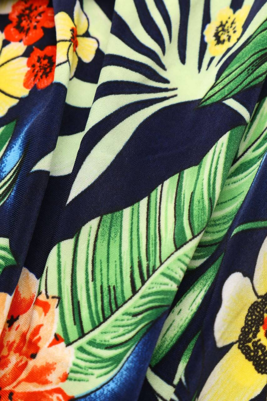Carou Ohne Label Maxi-Kleid mit Blumen-Print Kauf eins, bekomm eins gratis