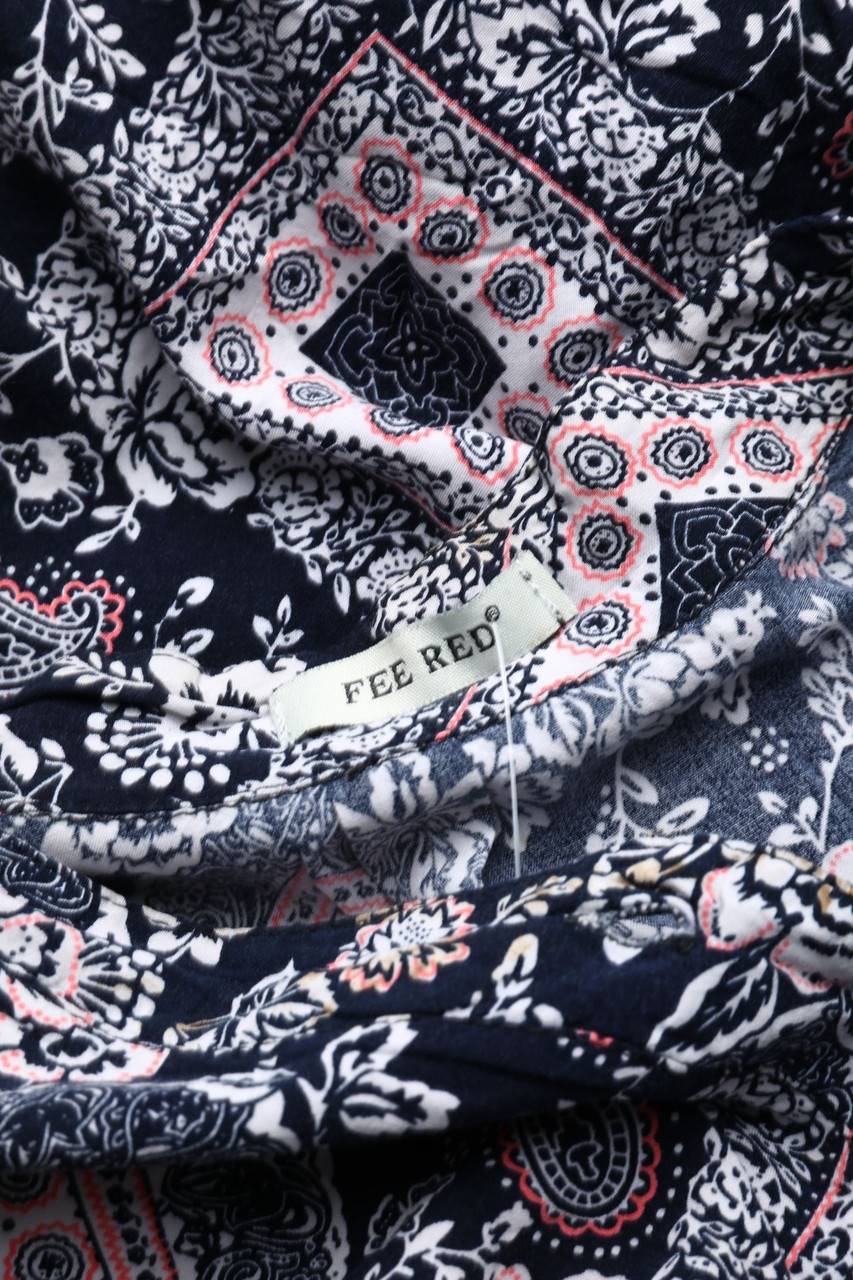 Carou FEE RED Paris Maxi-Kleid mit Blumen-Print Super Sparpreis