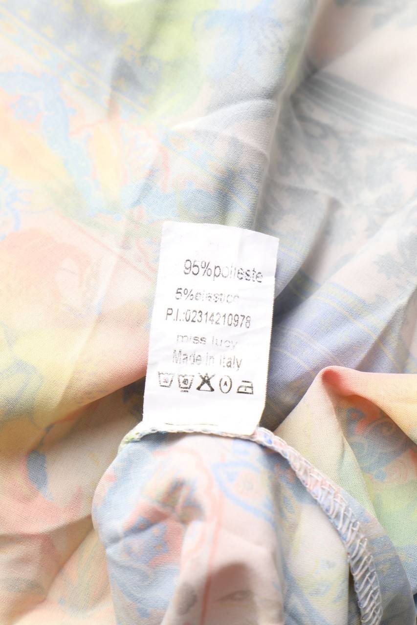 Carou Ohne Label Neckholder-Maxi-Kleid mit Blumen-Print Zeitbegrenzte Promotion