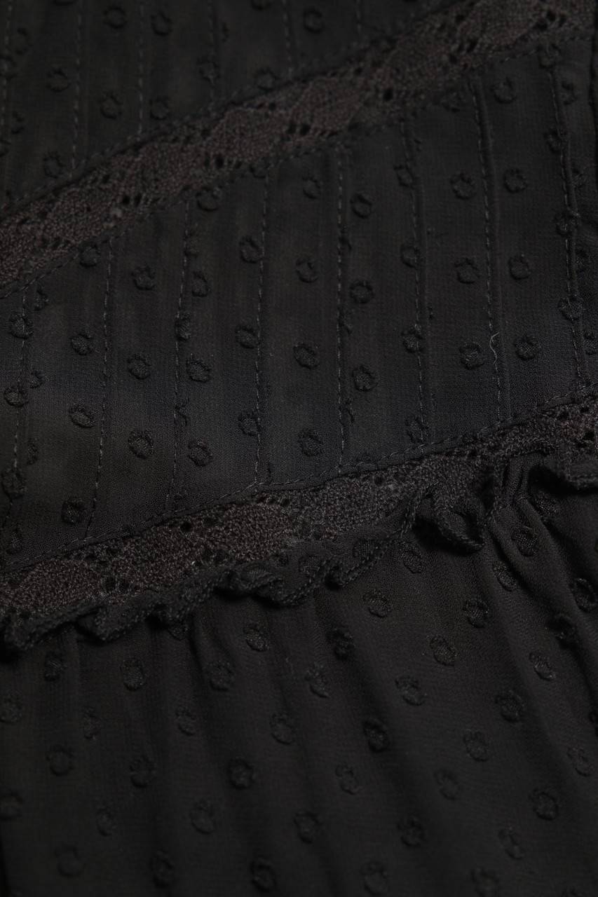 Carou Ohne Label Chiffon-Bluse mit Rüschen Schlussverkauf