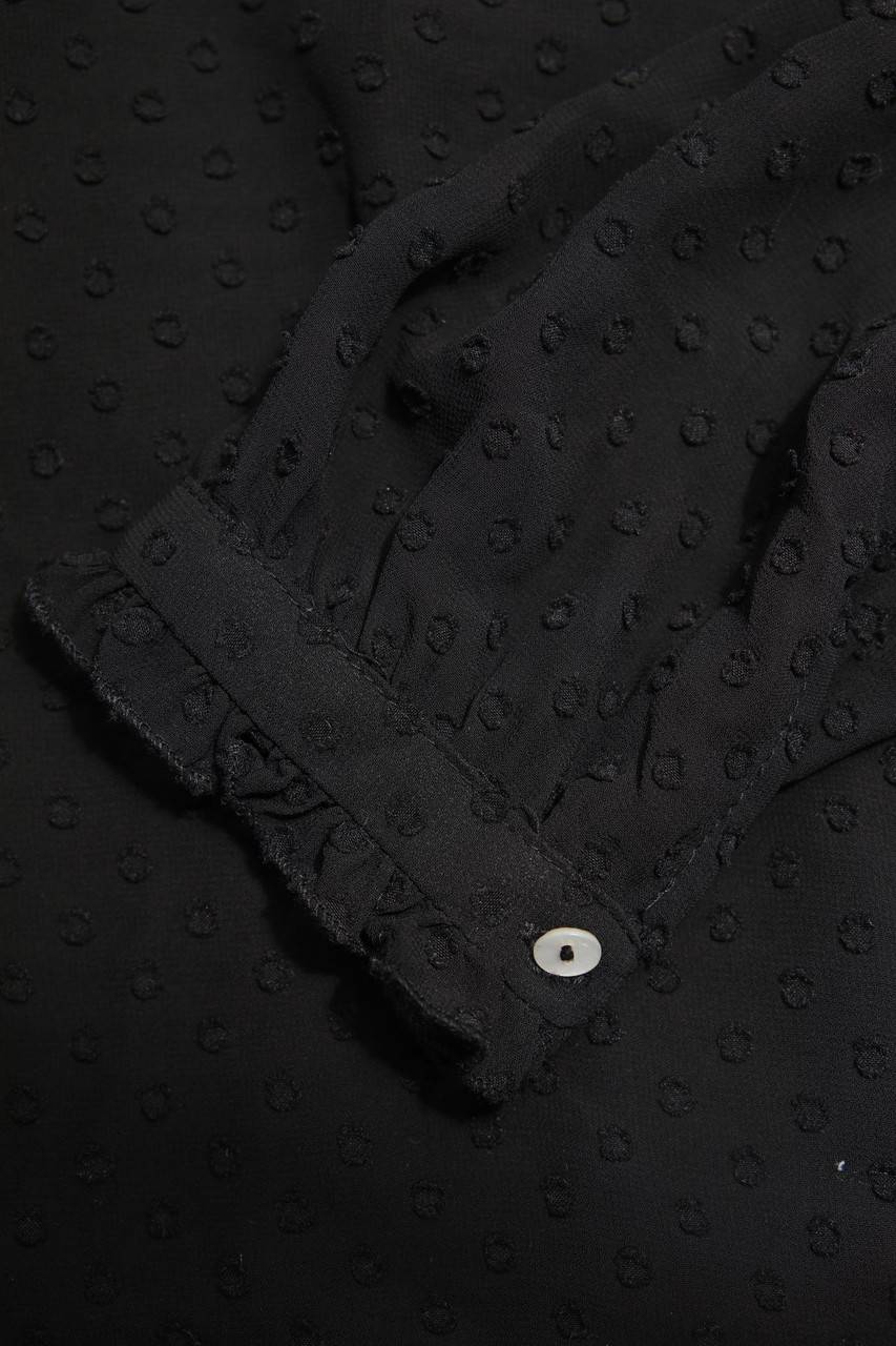 Carou Ohne Label Chiffon-Bluse mit Rüschen Schlussverkauf