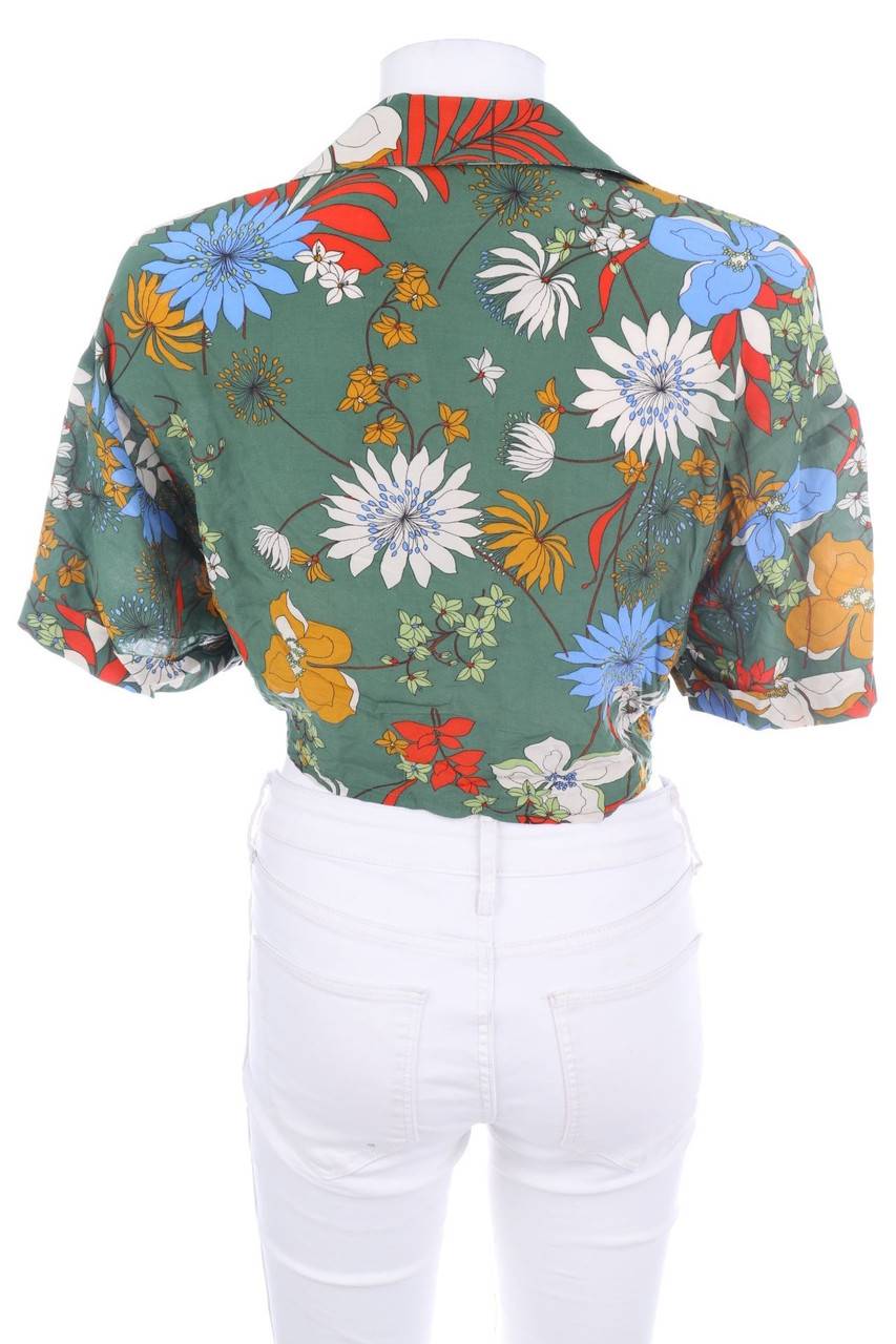 Carou KOTON Kurzarm-Bluse zum Knoten Black Friday