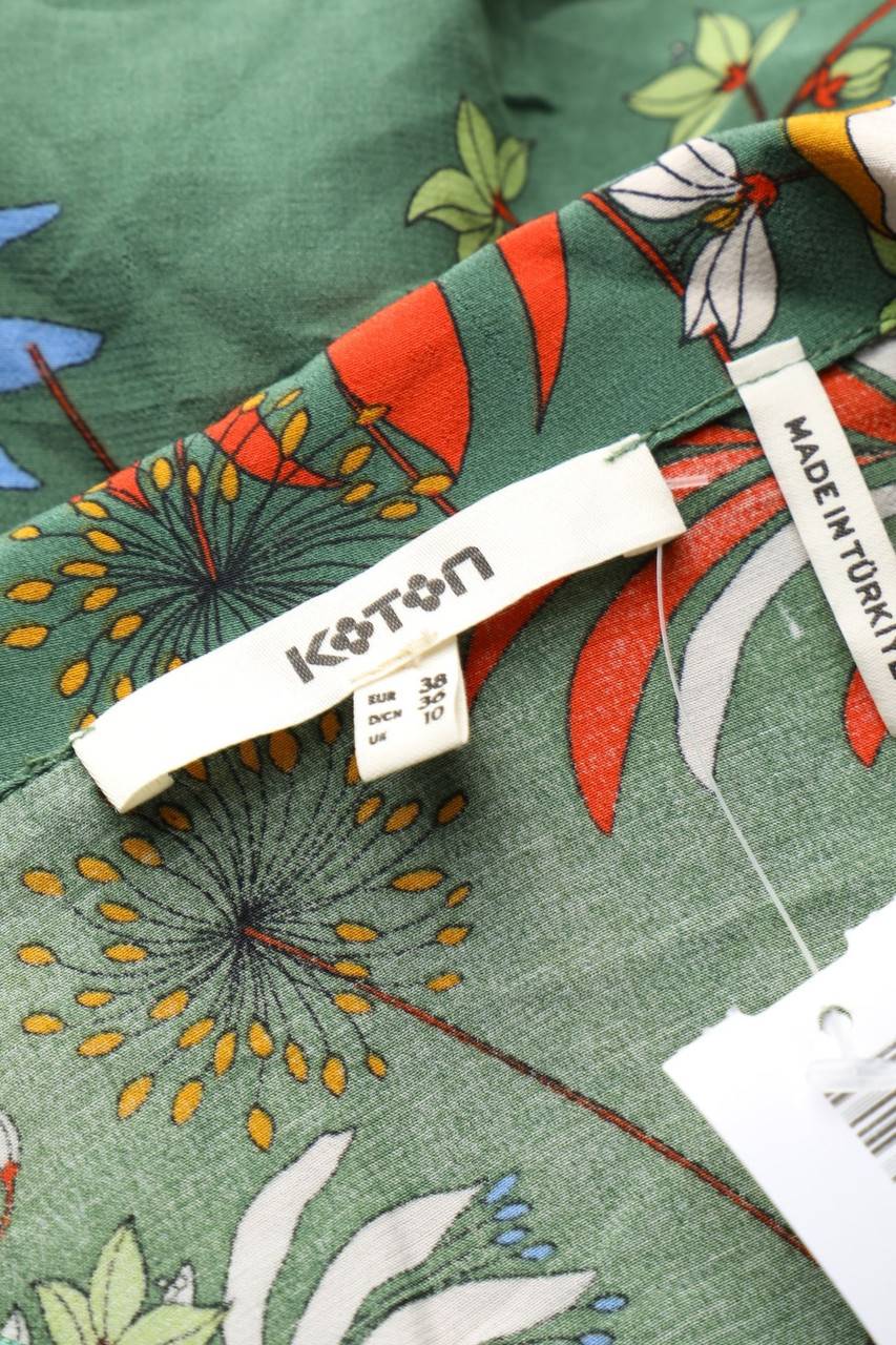Carou KOTON Kurzarm-Bluse zum Knoten Black Friday