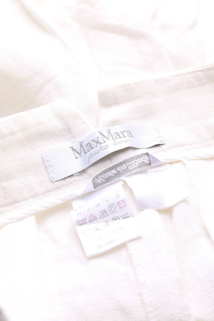 Carou Max Mara Bermuda-Shorts aus Leinen Valentinstagsangebot