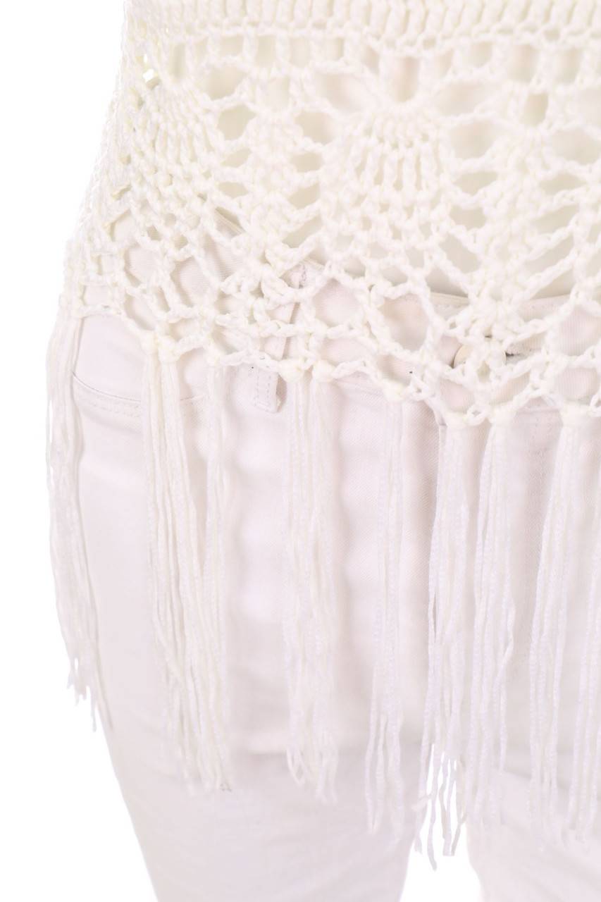 Carou Ohne Label Strick-Top mit Fransen Blitzangebot