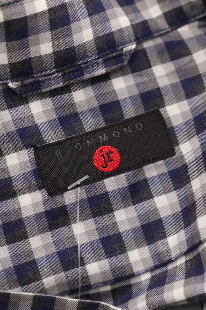 Carou RICHMOND JR Karo-Hemd mit Print Im Verkauf