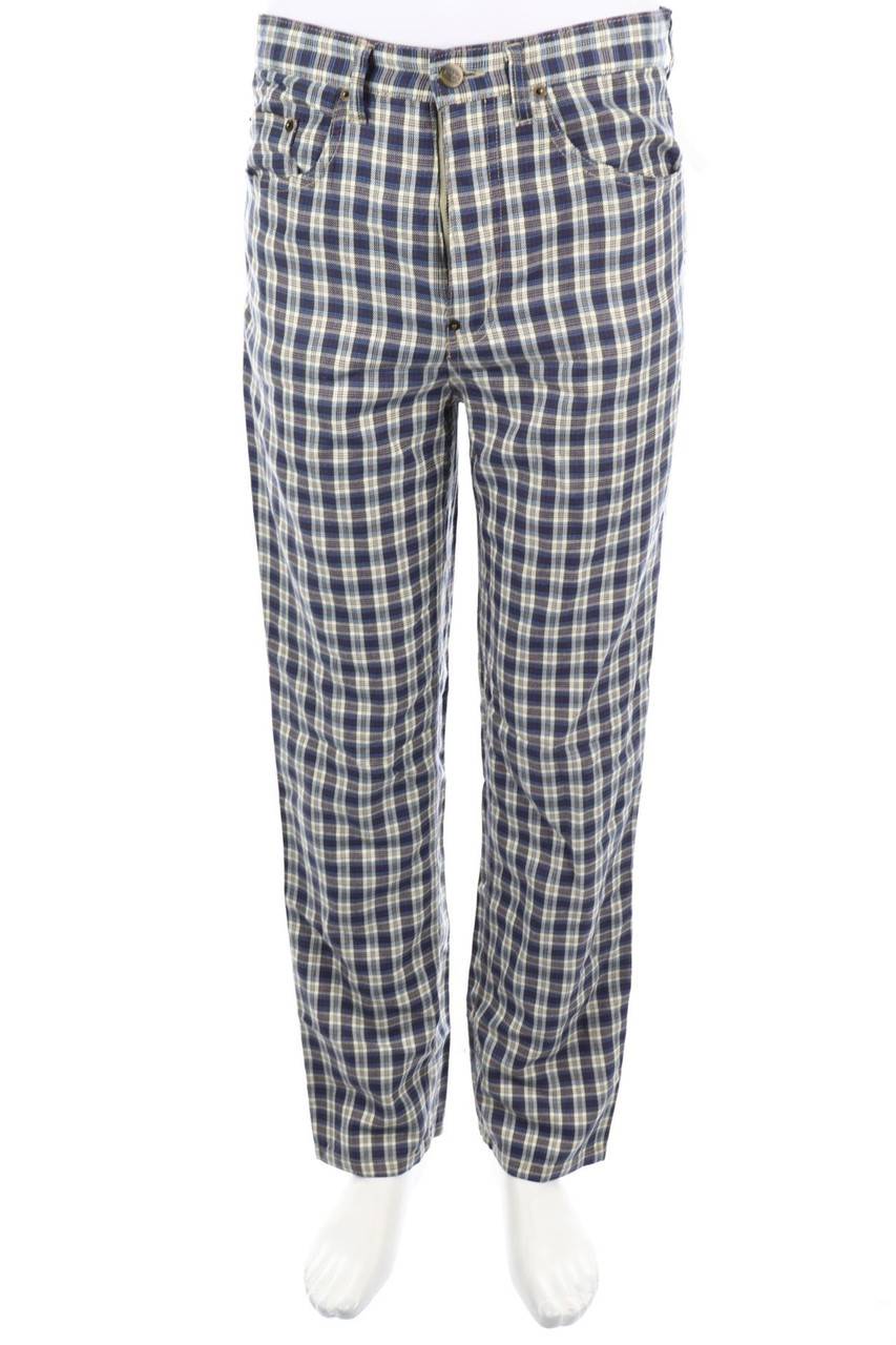 Carou VINTAGE Hose mit Tartan-Muster Tägliche Deals