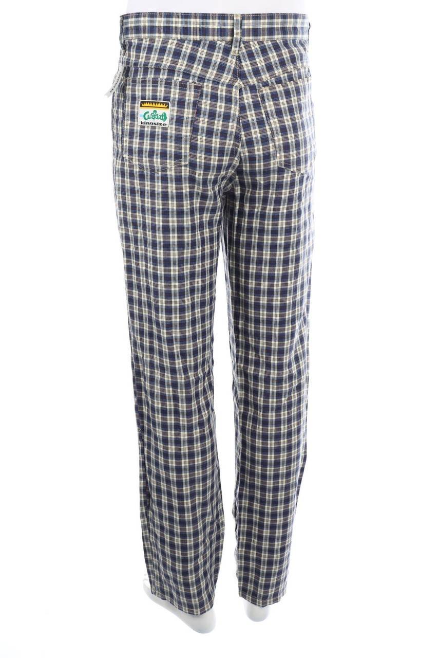Carou VINTAGE Hose mit Tartan-Muster Tägliche Deals