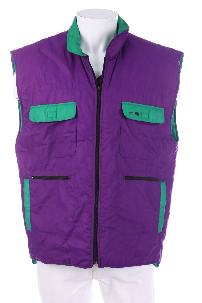 Carou VINTAGE Colour Blocking-wattierte Weste VIP-Rabatte