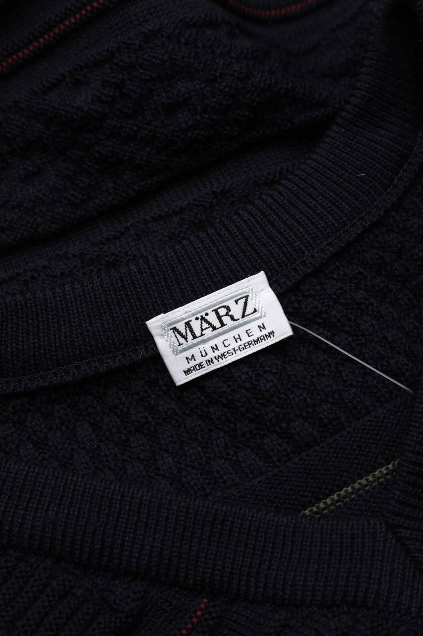 Carou MÄRZ MÜNCHEN Vintage-Pullunder aus Schurwolle im Preppy Style Tiefpreis