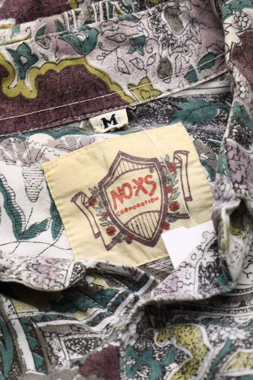 Carou VINTAGE Print-Hemd aus Viskose Super Sparpreis