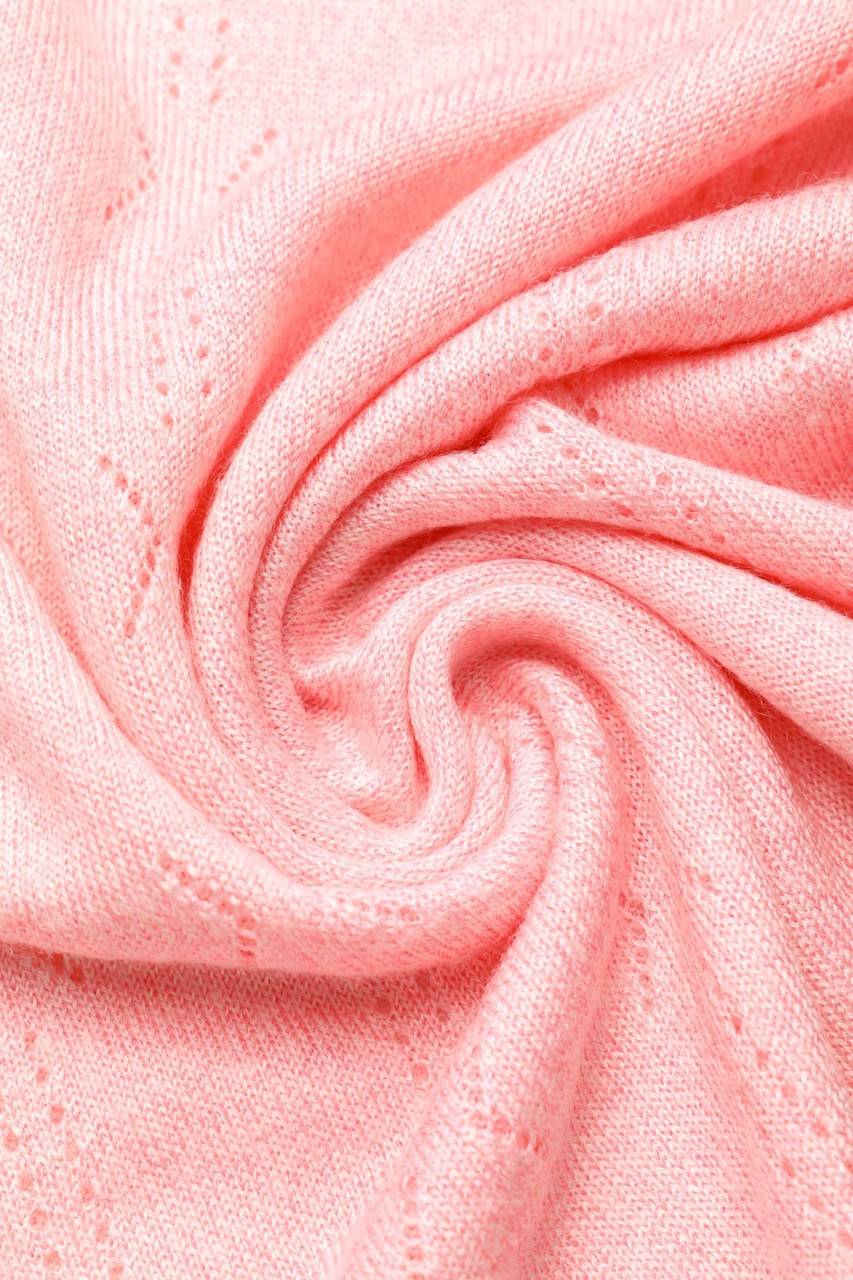 Carou VINTAGE Strick-Pullover mit Lochstrick-Details Begrenzte Freigabe