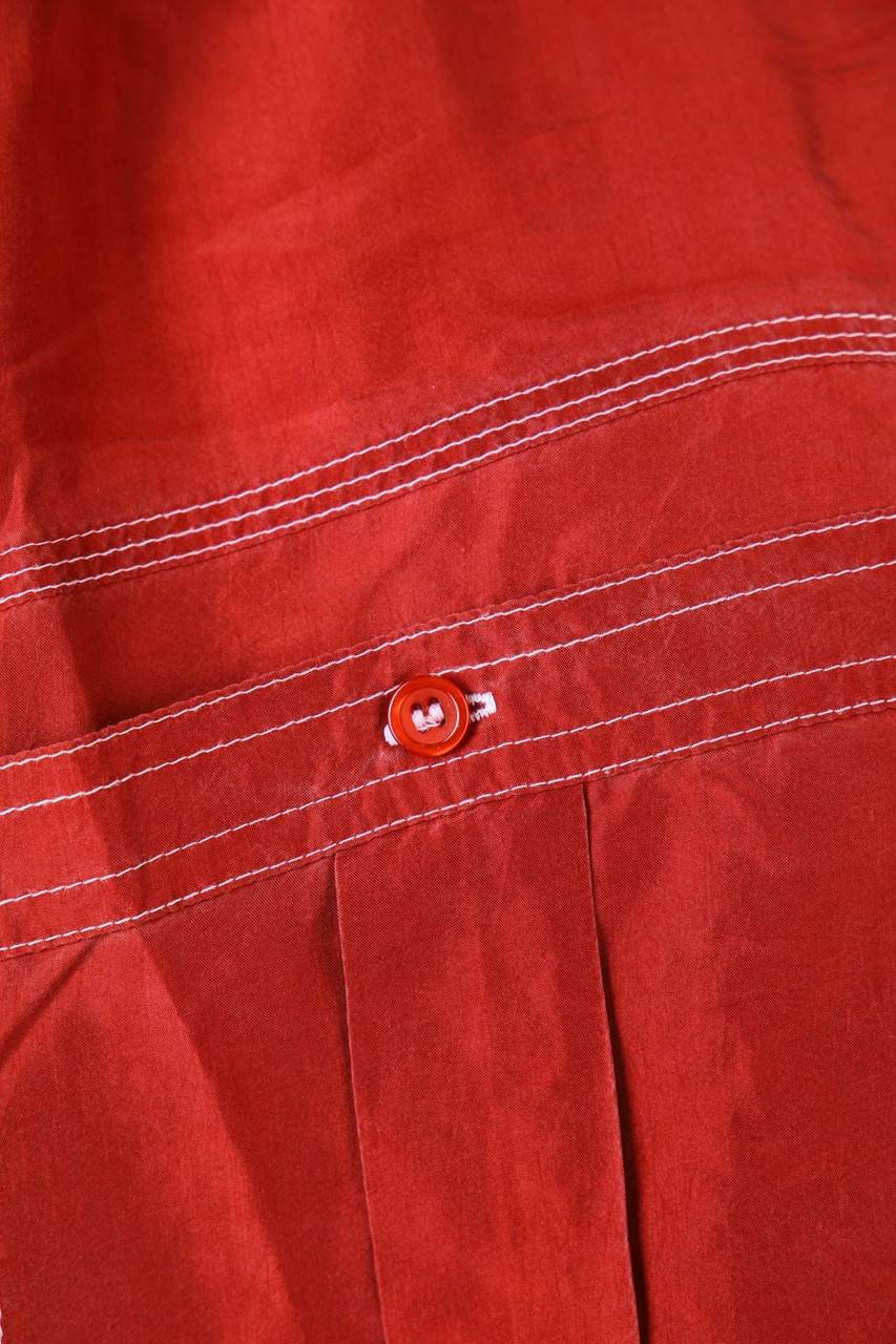 Carou VINTAGE Kurzarm-Hemd Casual uni aus Seide mit aufgesetzten Taschen Nur für heute