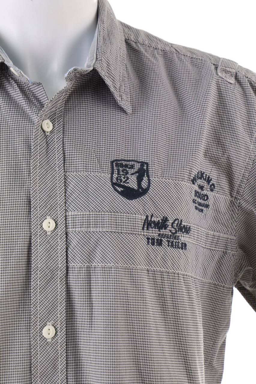 Carou TOM TAILOR Kurzarm-Hemd mit Karo-Muster Verkauf