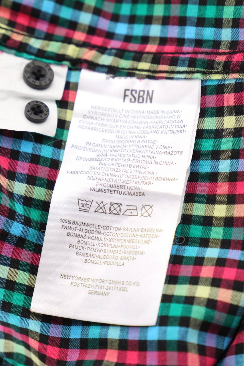 Carou FSBN Kurzarm-Hemd mit Karo-Muster Schlussverkauf