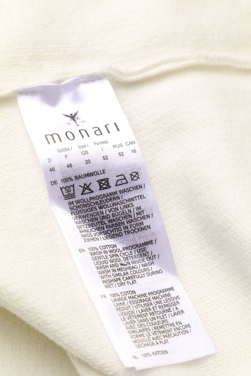 Carou monari Baumwoll-Pullover mit Strass-Steinen Saisonale Angebote