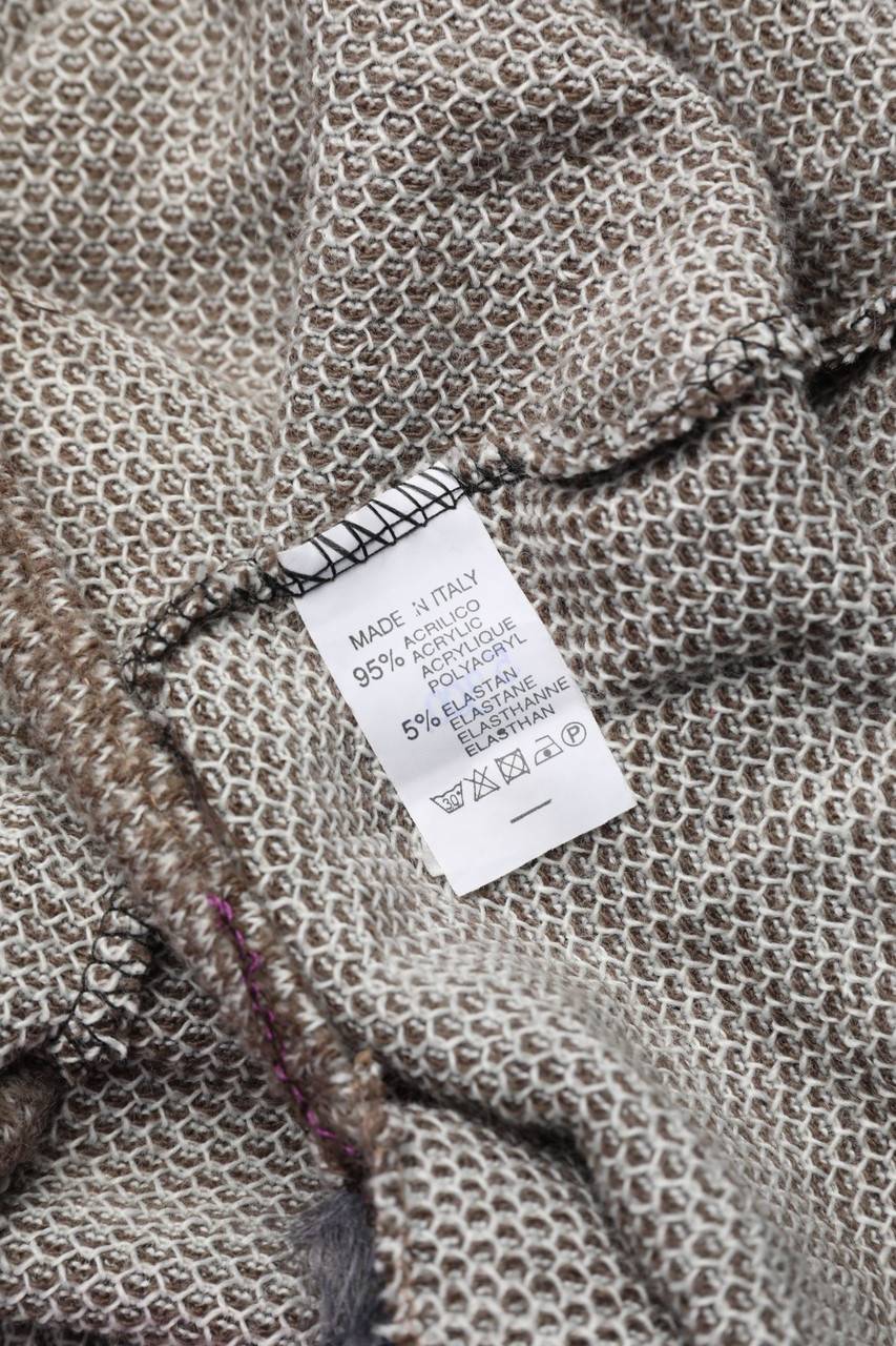 Carou Ohne Label Wickel-Cardigan mit Fake Fur-Besatz Super Sparpreis