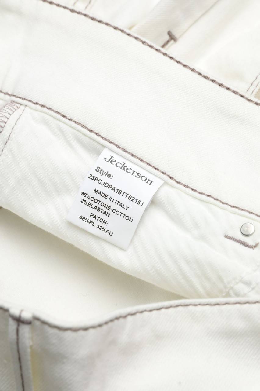 Carou Jeckerson Skinny-Jeans mit Kunstleder-Details Super Rabatt