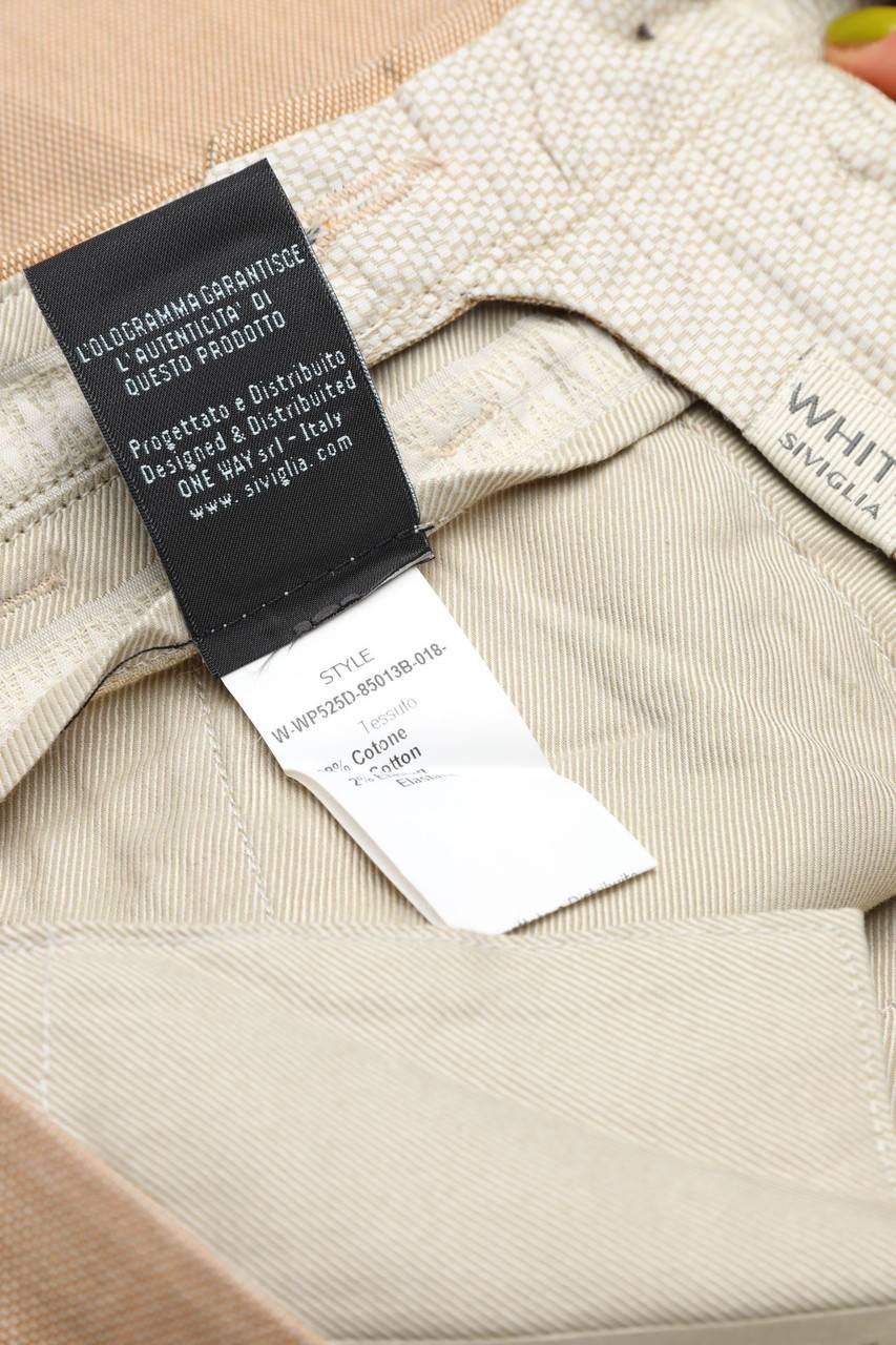 Carou WHITE SIVIGLIA Chino-Hose aus Baumwoll-Mix 50% Rabatt mit kostenlosem Versand