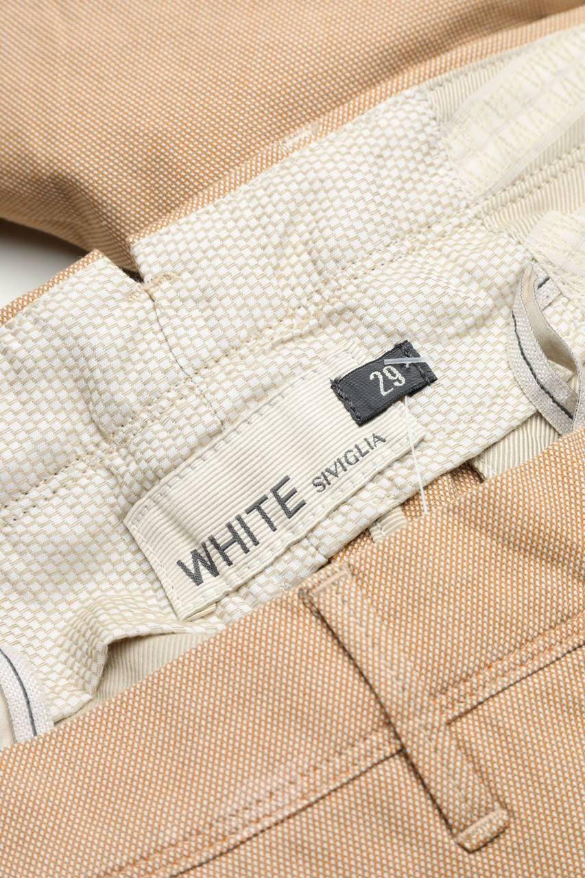 Carou WHITE SIVIGLIA Chino-Hose aus Baumwoll-Mix 50% Rabatt mit kostenlosem Versand