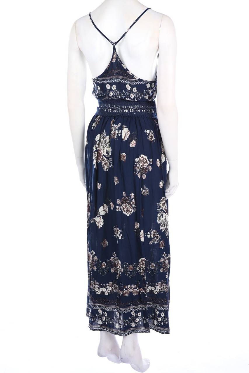 Carou SHEIN Maxi-Kleid aus Jersey mit Spitzen-Einsatz Im Verkauf