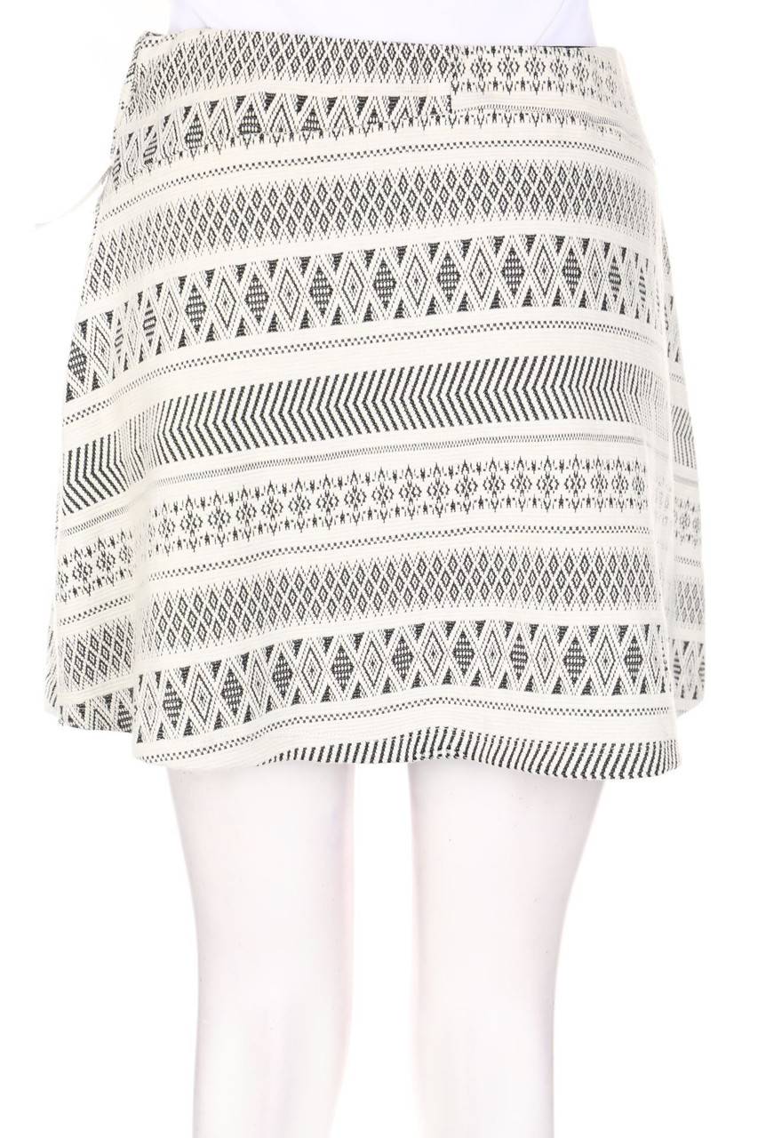Carou Bershka Minirock mit geometrischem Muster Schlussverkauf