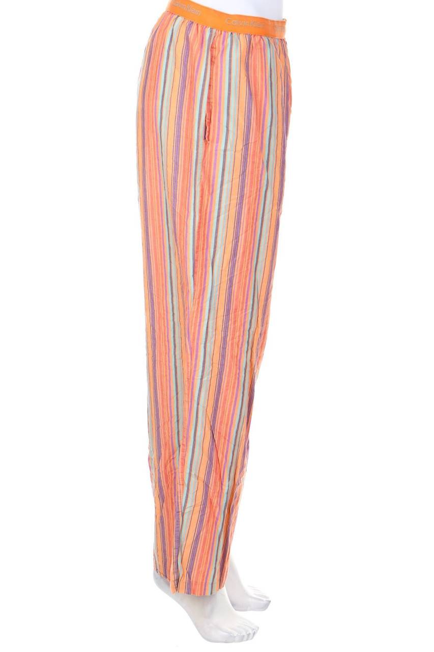 Carou Calvin Klein Streifen-Hose mit Logo-Print Fabrikverkauf