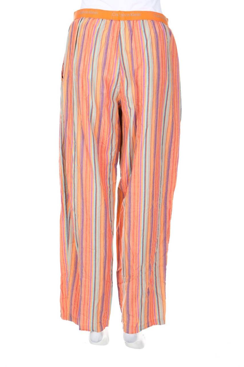 Carou Calvin Klein Streifen-Hose mit Logo-Print Fabrikverkauf