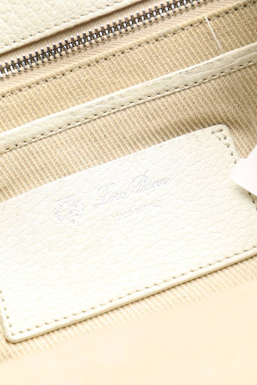 Carou Loro Piana Handtasche mit Logo-Applikation Großer Ausverkauf