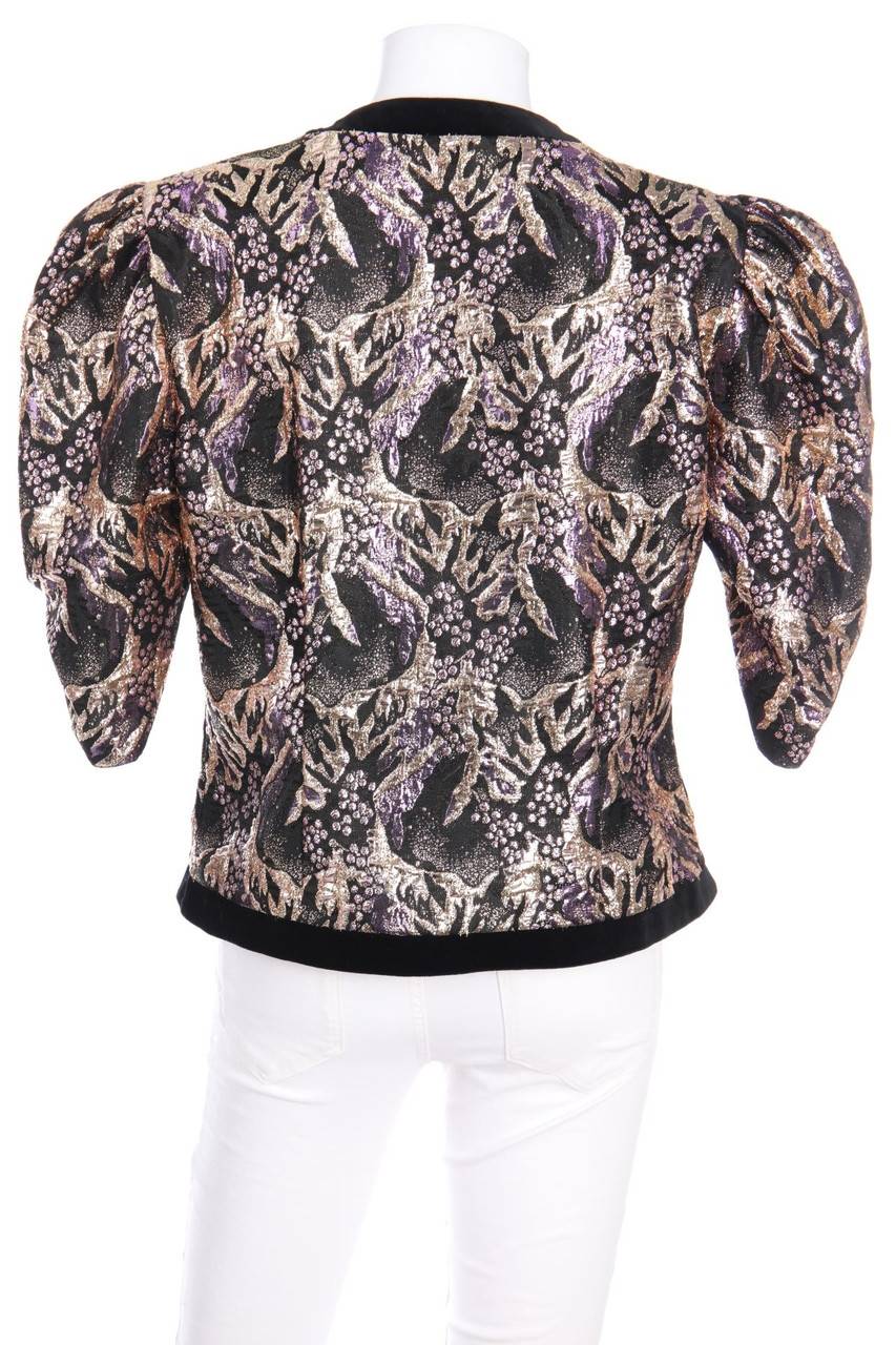 Carou HERMANN LANGE COLLECTION Jacke mit Metallic-Effekt mit Schmuck-Knöpfen Begrenztes Angebot