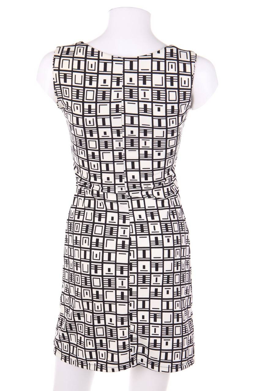 Carou Ohne Label Kleid mit geometrischem Muster Große Rabatte
