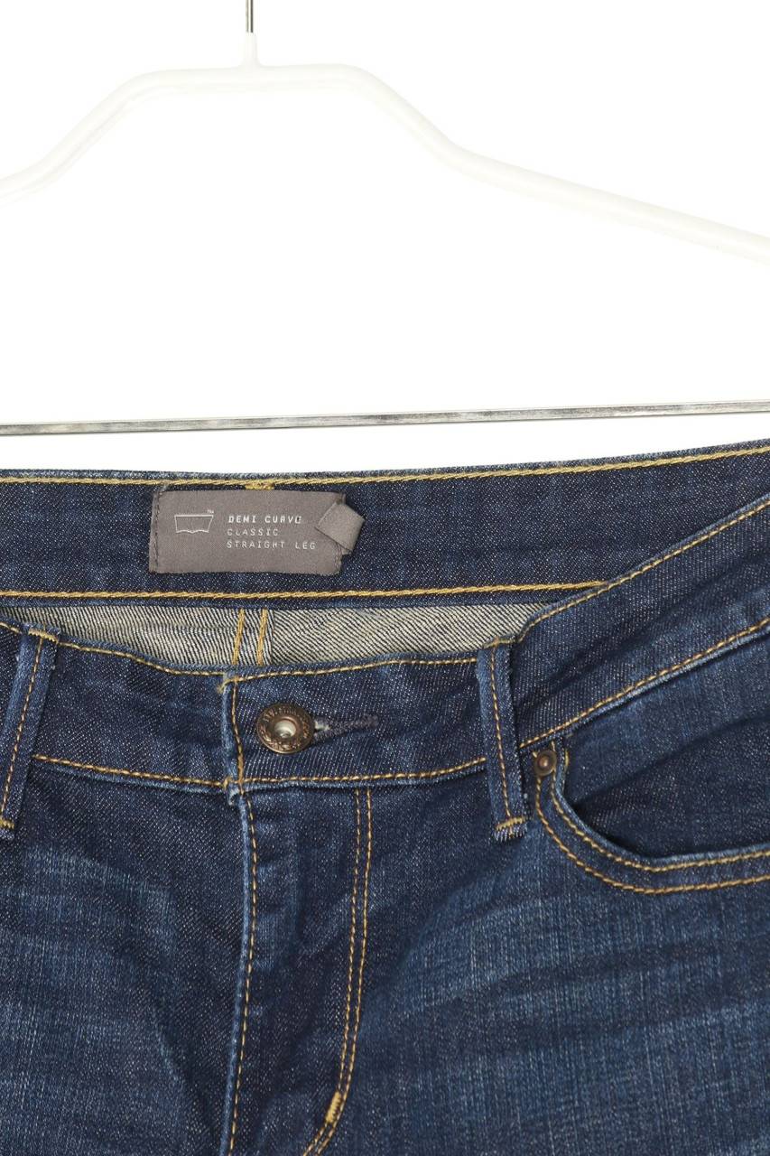 Carou LEVI´S Used Look Straight Cut Jeans mit Logo-Patch Wochenangebot
