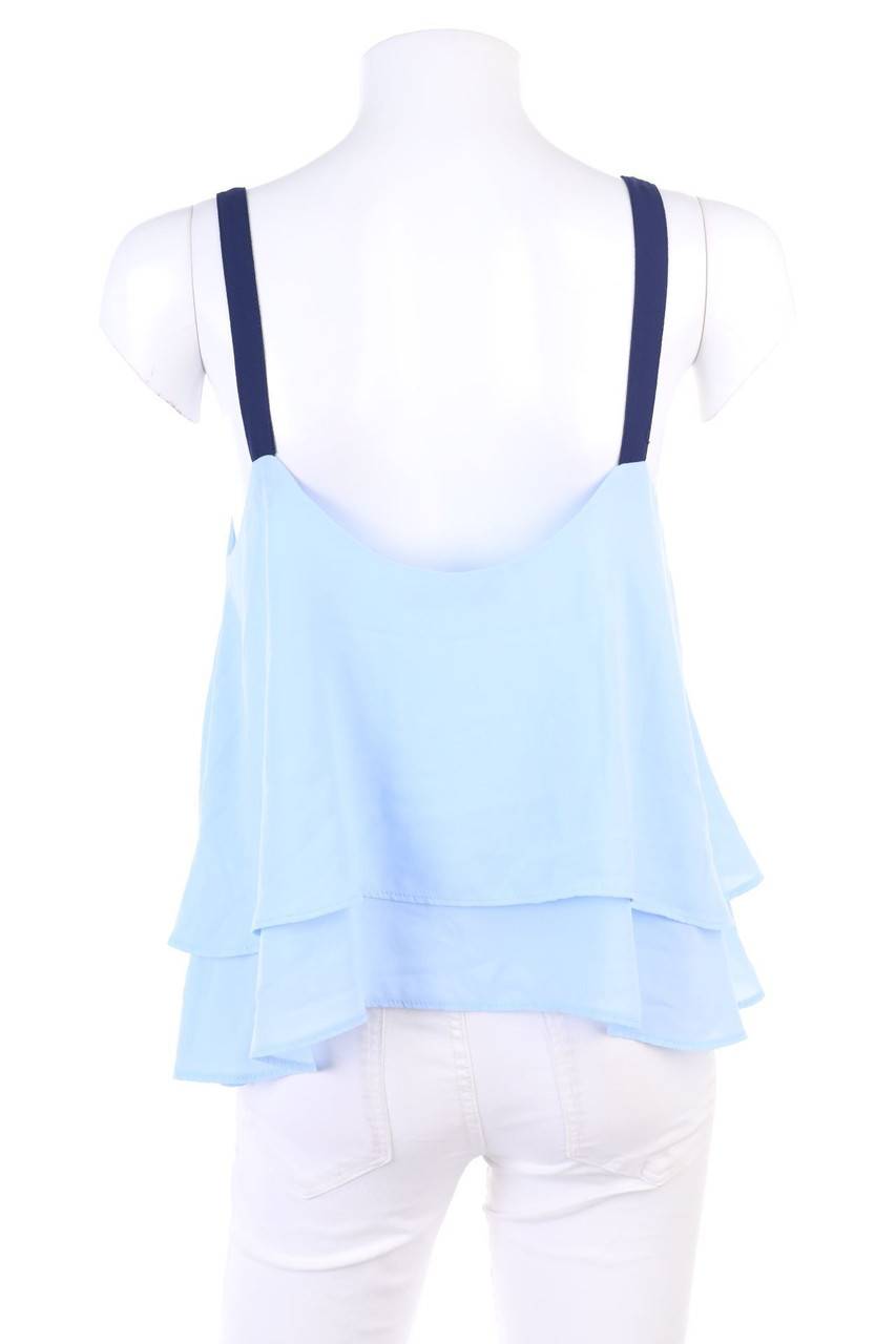 Carou PULL&BEAR Top in A-Linie im Layer Look mit tiefem Ausschnitt Bis zu 60% Rabatt