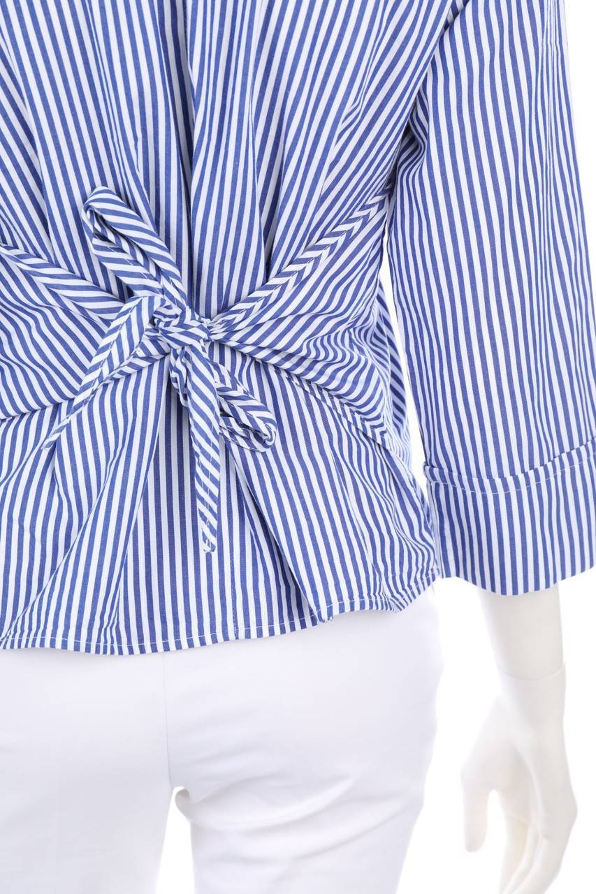 Carou OPUS Streifen-Bluse mit 3/4-Ärmel Sonderangebot der Fabrik