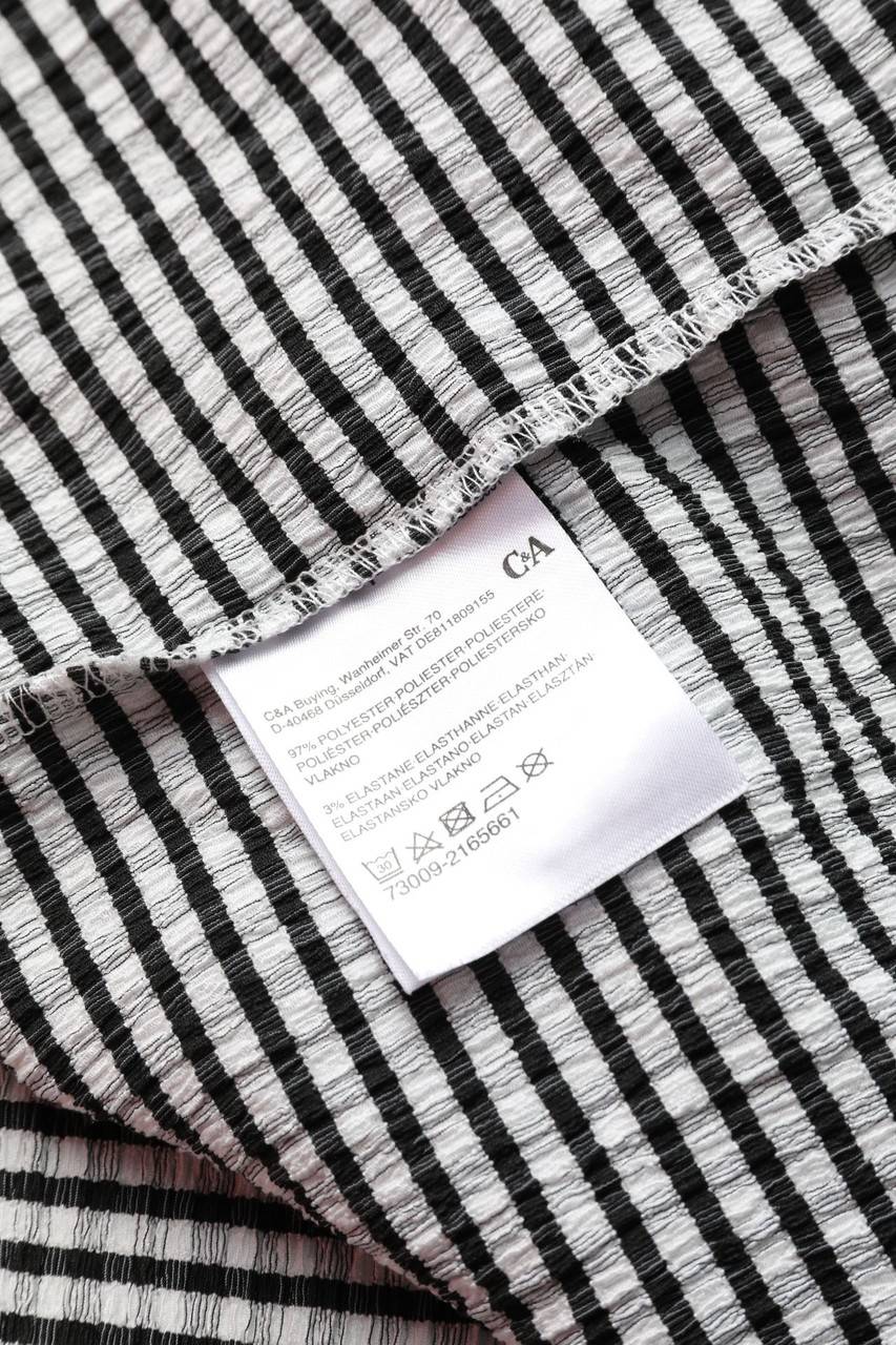 Carou C&A Kurzarm-Bluse mit Karo-Muster im Angebot