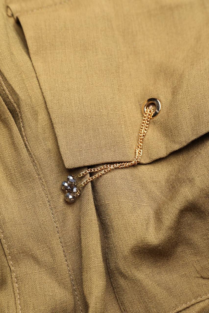 Carou Ohne Label Midikleid mit Applikationen Rabatt