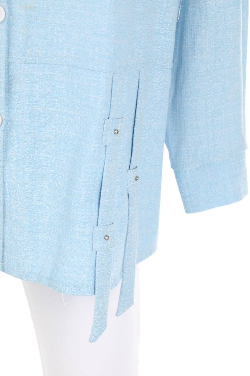 Carou VINTAGE Bluse mit Leinen Heißer Verkauf