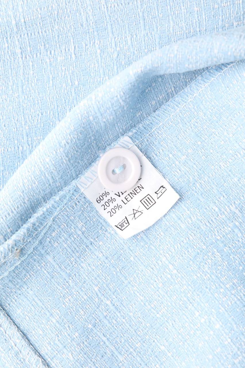Carou VINTAGE Bluse mit Leinen Heißer Verkauf